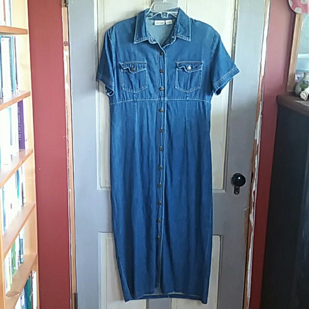 St John's Bay Long Denim Dress